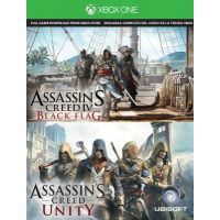 Assassins Creed Unity + Assassins Creed IV Black Flag (ваучер на скачивание) (русская версия) (Xbox One)